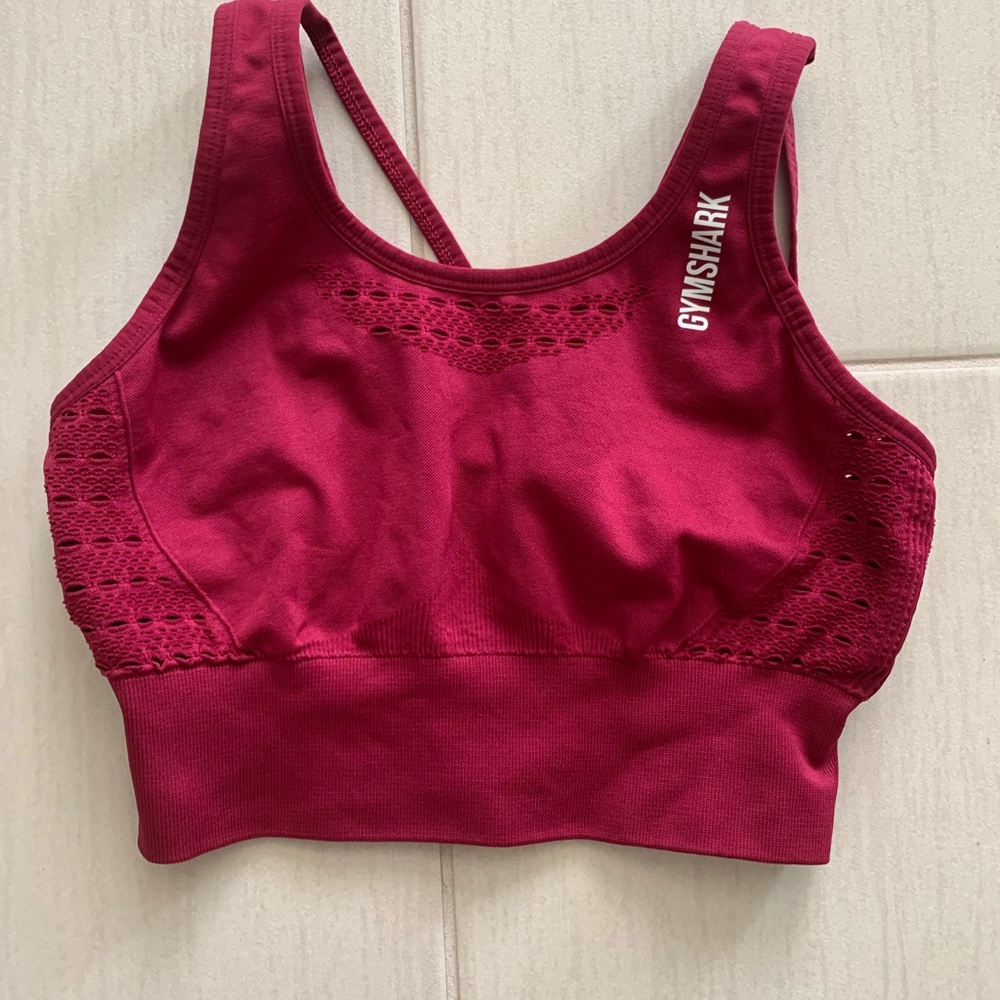 COPY - Gymshark Energy+ Seamless Crop Top - Beet …